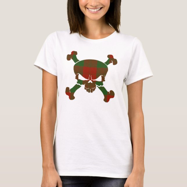 Erskine Tartan Skull Sem Camisa De Banner (Frente)