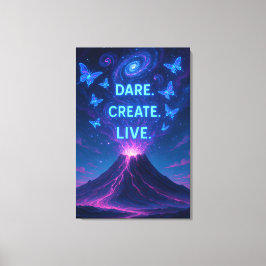 Erupção dos sonhos Arte de Muro de Canvas de Vulcã