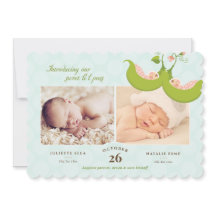 Ervilhas em um Pod Twin Girls 2 Fotos Anúncio de N