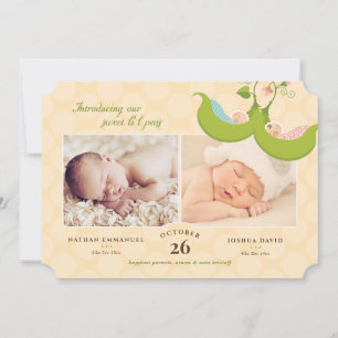 Ervilhas no Pod Twins 2 Fotos Anúncio de Nasciment