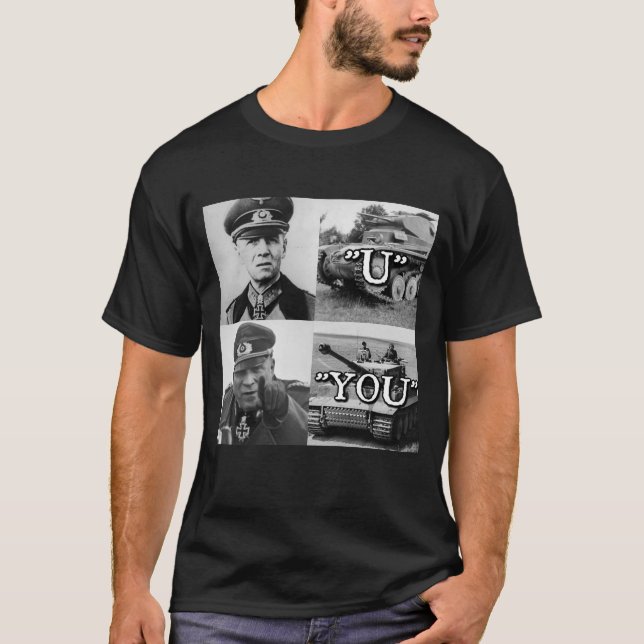 Erwin Rommel "U" contra "você" t-shirt (Frente)