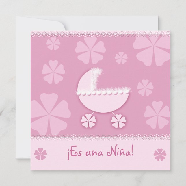 Es una Niña 01 - Convite (Frente)