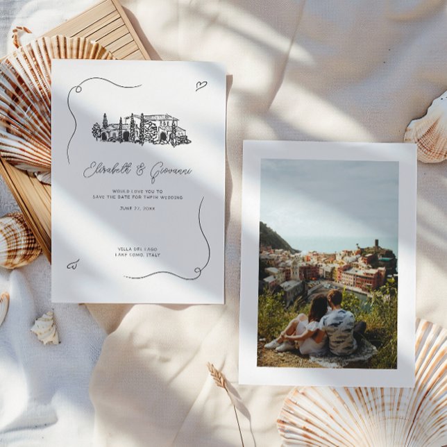 Esboço de Casamento em Vila Mediterrânea (Criador carregado)