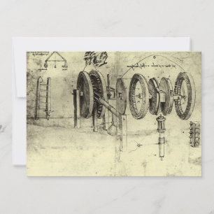 Esboço de Engenharia de uma Roda de Leonardo da Vi