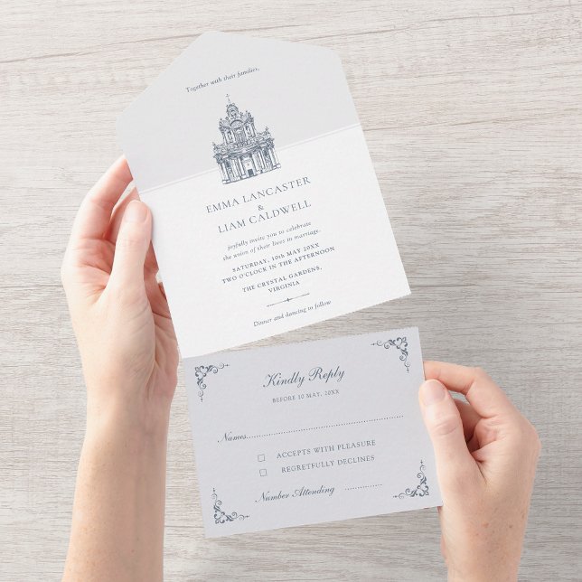 Esboço de Local de Igreja Casamento Minimalista (Criador carregado)