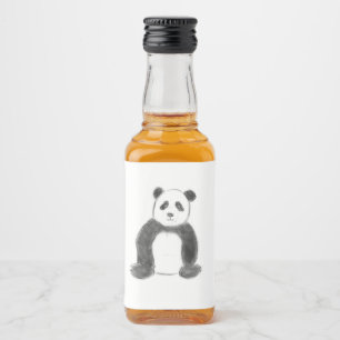 Esboço do panda branco e preto
