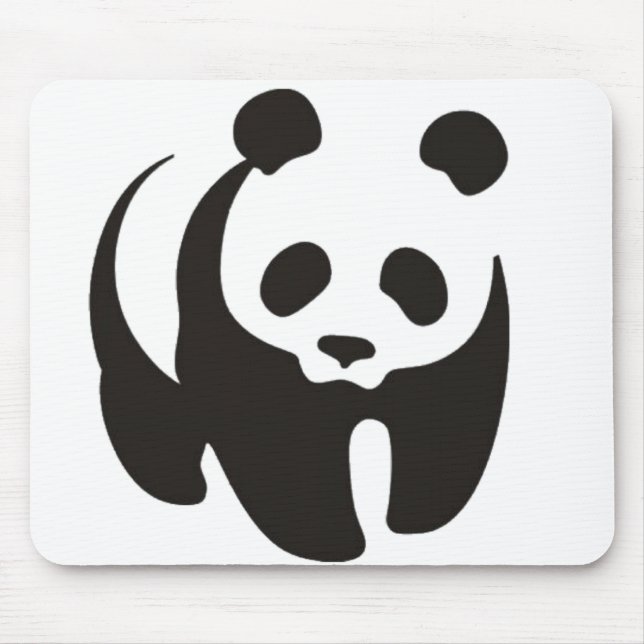 Esboço Mousepad da silhueta da panda (Frente)