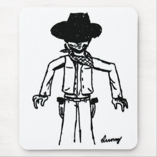 Esboço Mousepad do vaqueiro