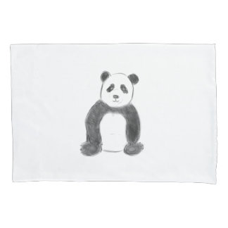 Esboço preto e branco do panda