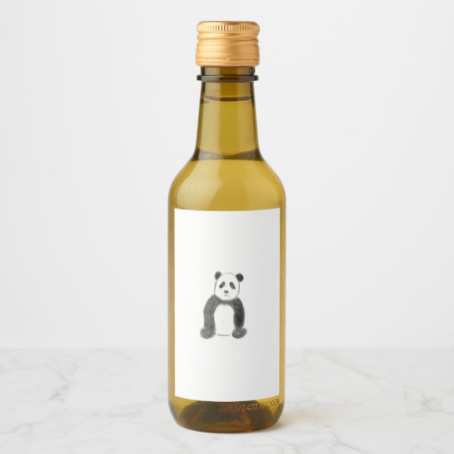 Esboço preto e branco do panda (Frente)