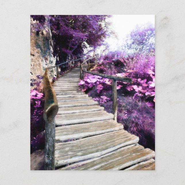 escada de wisteria de cartão memorial (Frente)