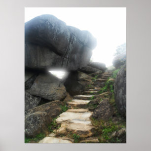 Escadaria ao impressão quadro céu