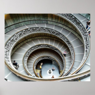 Escadaria Espiral, Museu Vaticano, Poster