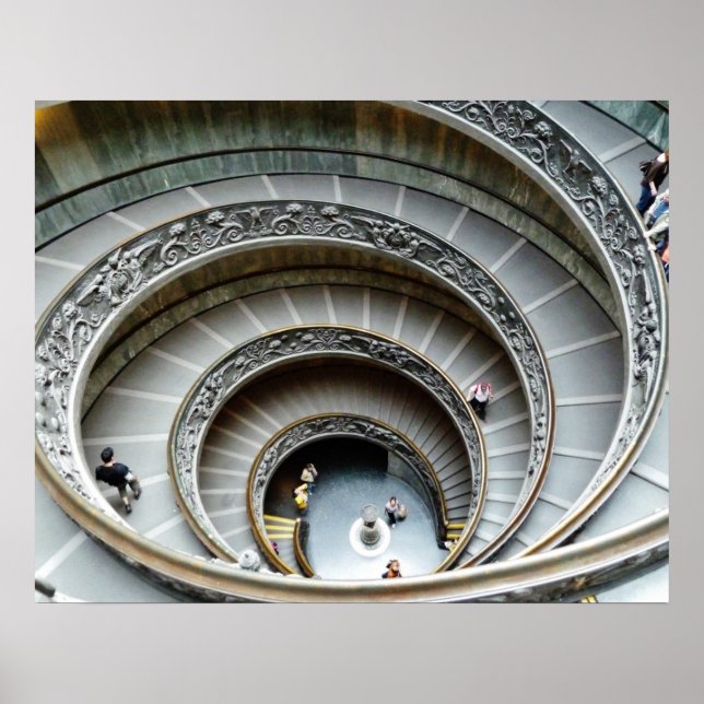 Escadaria Espiral, Museu Vaticano, Poster (Frente)