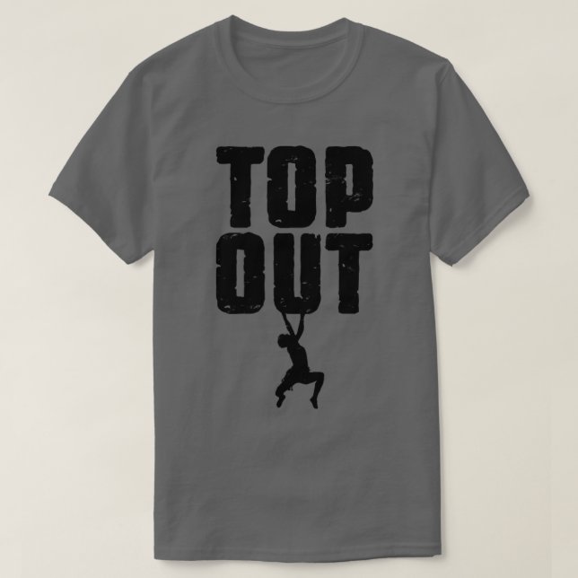 Escala de Rock Top Out Bouldering Engraçado Clima (Frente do Design)