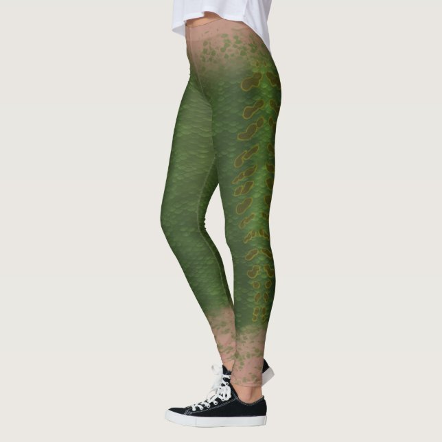 Escala de Sereia mistura cintura Leggings Kelp flo (Esquerda)