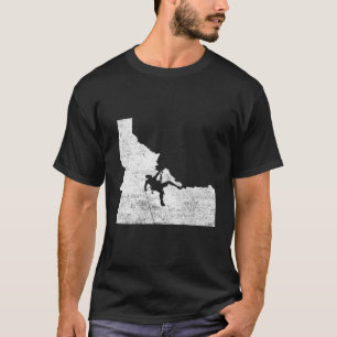Escalada de Rochas - Camisa Subindo de Rocha Idaho