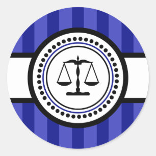 Escalas da etiqueta das listras de justiça (azuis