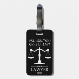 Escalas de Etiqueta de Bagagem de Justiça com Text