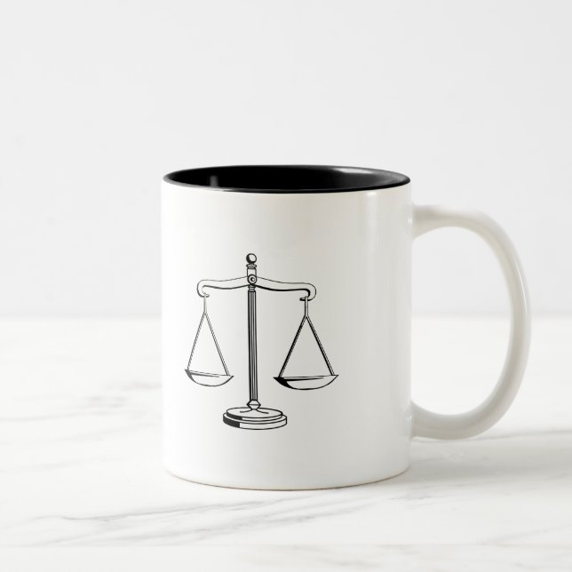 Escalas de justiça - caneca (Direita)