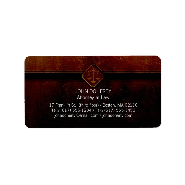 Escalas de Justiça - Etiqueta (Frente)