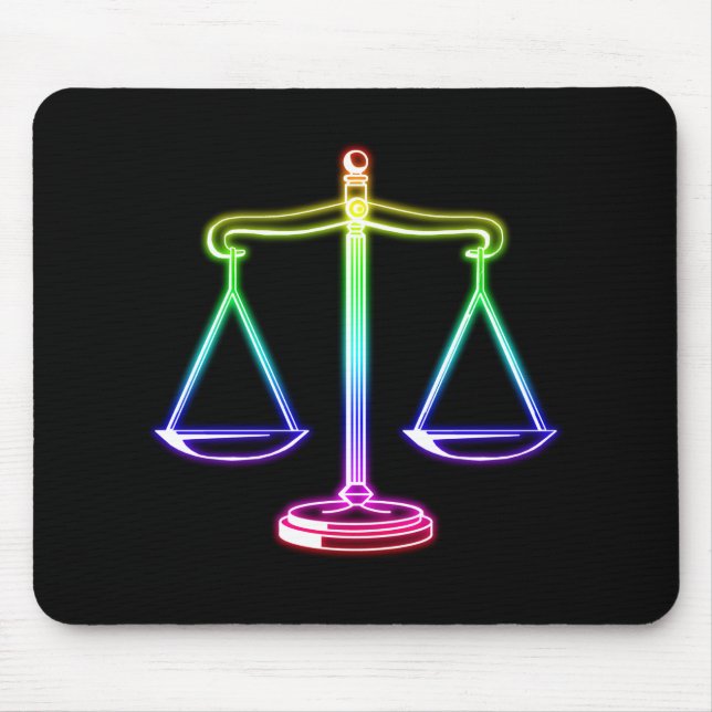 Escalas de justiça - Mousepad (Frente)