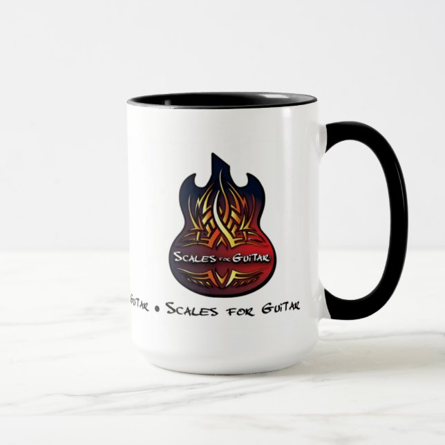 Escalas para a caneca de café da guitarra (Direita)