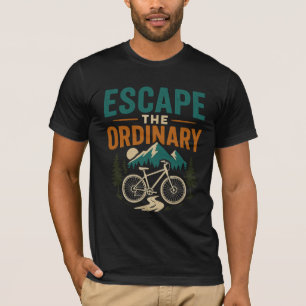 Escapar do T-Shirt da Aventura de Bicicleta Comum