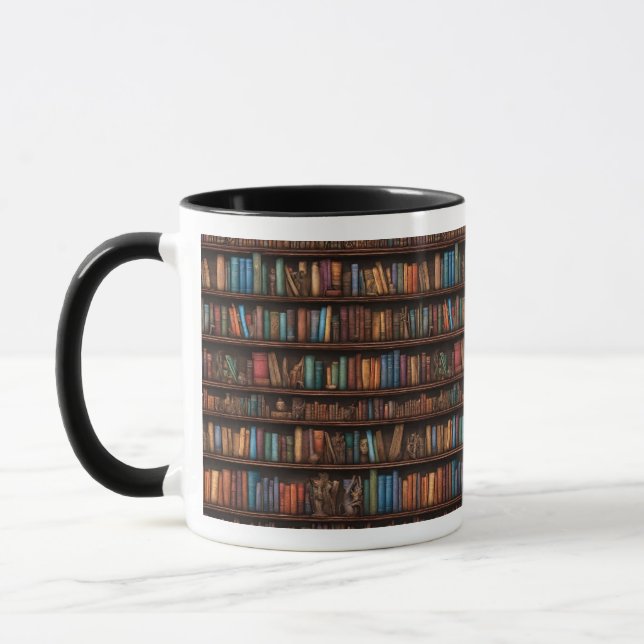 Escapar para sua prateleira de livros: Uma caneca  (Esquerda)
