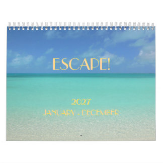 "ESCAPE" CALENDÁRIO 2027 / CÉU/MAR/SOL CALENDÁRIO