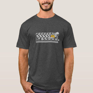 Escape Key Cartoon T-Shirt Programador Engraçado