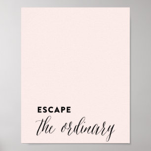 ESCAPE o impressão cor-de-rosa ORDINÁRIO da arte