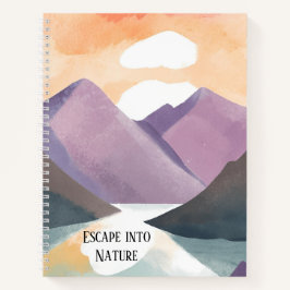 Escape Para O Diário De Marca De Aquarela Da Natur