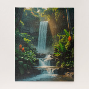 Escape tropical - Quebra-cabeça de queda de água n
