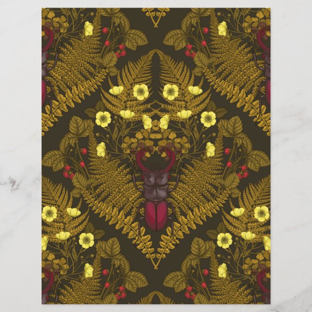 Escaravelho e samambaias (Frente)