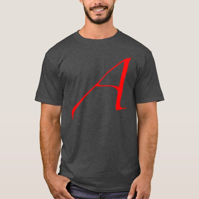 Escarlate ateu um t-shirt (Frente)
