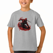 Escarlate: Camisa de Domínio Vermelho Ninja
