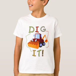 Escavação da construção ele t-shirt e presente