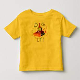 Escavação da construção ele t-shirt e presente