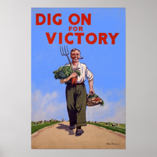 Escavação sobre para o poster vintage da vitóri