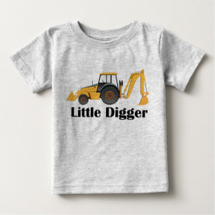 Escavador pequeno - fino do t-shirt do jérsei