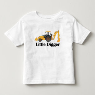 Escavador pequeno -  fino do t-shirt do jérsei