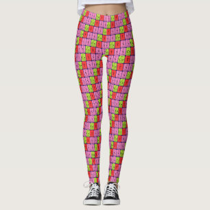 Escoceses Leggings mesas periódicas patrióticas (1