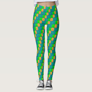 Escoceses Leggings mesas periódicas patrióticas (2