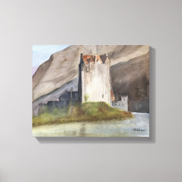 ESCÓCIA CASTLES LANDSCAPE WATERCOLOR CANVAS IMPRES
