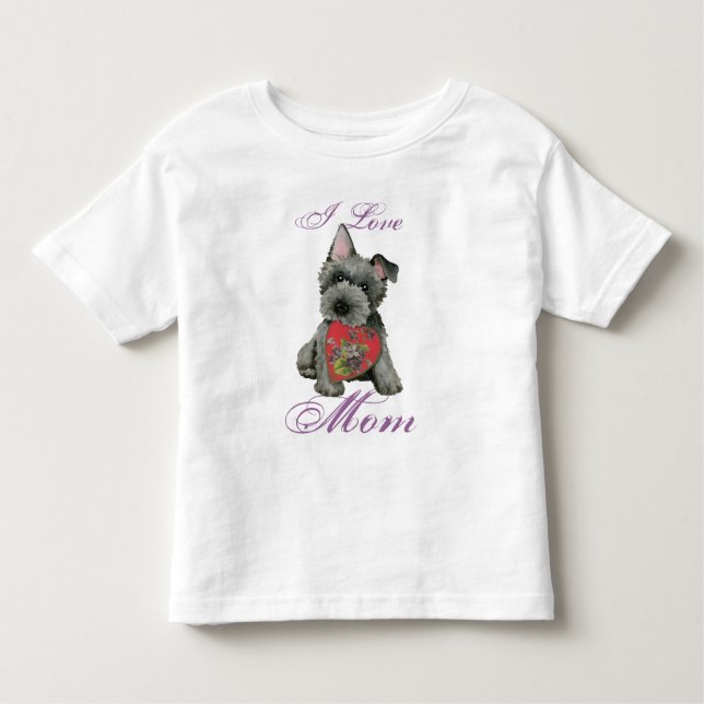 Escócia Terrier Heart Mãe Toddler T-shirt (Frente)