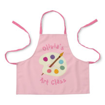 escola artística Apron de NOME personalizado