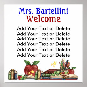 Escola / Biblioteca / Poster de sala de aula - SRF