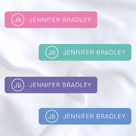 Escola de Etiquetas de Vestuário de Nome Personali