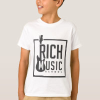 Escola de Música Rica para Camisetas Infantis